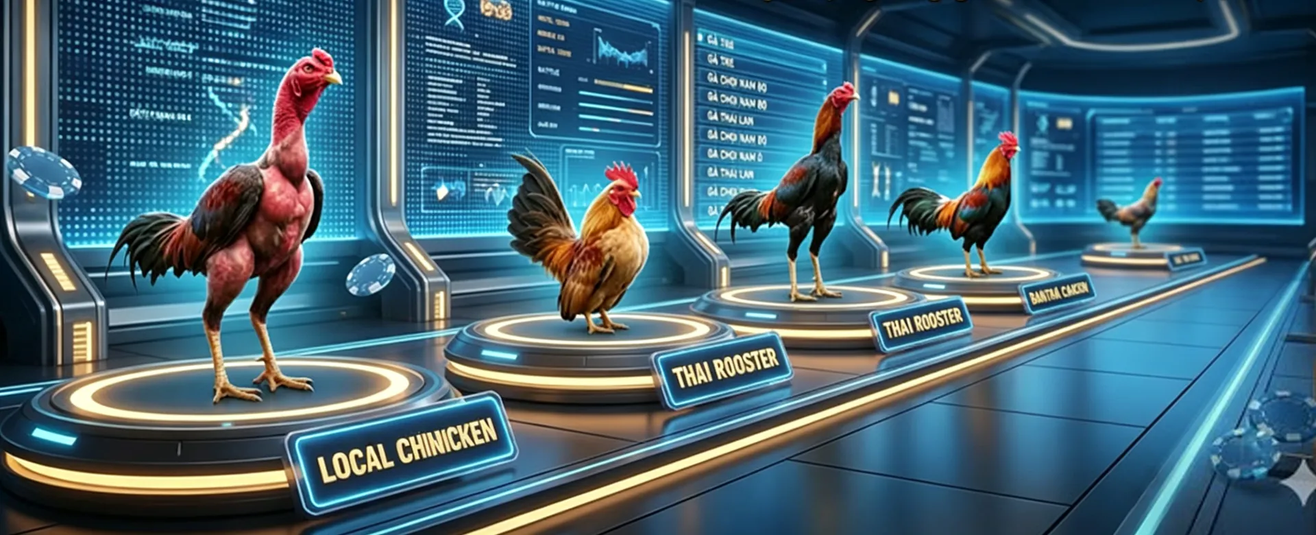 Gogojili promotions background with various casino elements